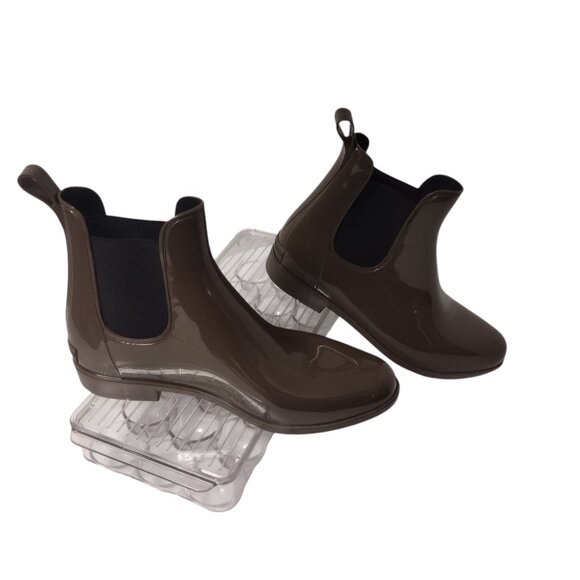 Comfortview: Ankle Rain Boots, Size 12W, Deep Olive Green - Picture 4 of 12